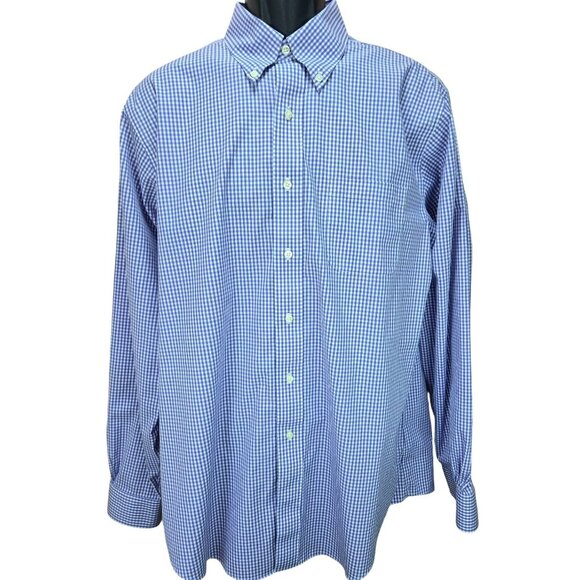 Brooks Brothers Regent 16.5-36 Non-Iron Supima Cotton Blend Medium/Large - Picture 1 of 6